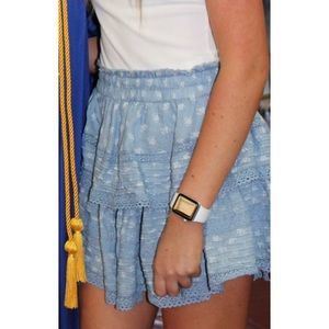 Aerie Rock and Ruffle skirt